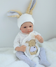 Кукла Реборн Reborn Doll 50 см, реалистичный винил-силионовый мальчик пупс в одежде+аксессуары - изображение 1