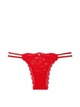 Трусики женские красные кружевные со стразами Victoria's Secret QD425 размер M - изображение 3