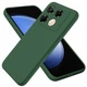 Чехол Fiji Full Soft Premium для Infinix Note 40 Pro (X6850) противоударный бампер с микрофиброй Dark Green - изображение 1
