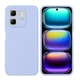 Чехол Fiji Full Soft Premium для Infinix Smart 9 (X6532) противоударный бампер с микрофиброй Violet - изображение 1