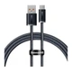 Кабель Baseus Dynamic Series USB - Type-C PD100W (5A) 2м нейлоновый для быстрой зарядки и передачи данных Grey (CALD00070) - изображение 1