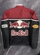 Мужская кожаная мото куртка в гоночном стиле Red Bull ред бул Ferrari Formula F1 М - изображение 2