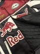 Мужская кожаная мото куртка в гоночном стиле Red Bull ред бул Ferrari Formula F1 М - изображение 6