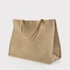 Сумка для сублимации (Tote bag) льняная бежевая 45*34*18,5 см (12356) - изображение 1