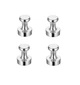 4шт неодимовая магнитная булавка пин для доски холодильника 1.2x1.6см Silver (500409) - изображение 1