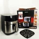Кухонный мощный аэрогриль Crownberg CB-5553 6.5Л 1600Вт воздушная аэрофритюрница - изображение 3