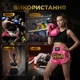 Комплект тайские шорты и брелок-талисман гиря для кикбоксинга мма муай тай тайского бокса смешанных единоборств мужские женские детские спортивные в зал с разрезами боксерские тренировочные сатиновые широкий пояс Univerza Розовые 4_3_XS_2B - изображение 12