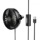 Вентилятор в салон автомобіля BOROFONE DBF11 Wind wire control car fan Black - изображение 1