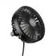 Вентилятор в салон автомобіля BOROFONE DBF11 Wind wire control car fan Black - изображение 4
