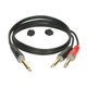 Готовый аудио кабель Jack 6,3 Stereo — 2xJack 6,3 mono KLOTZ AY1-0300 3м - изображение 1