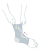 Бандаж на гомілковостопний суглоб Actimove Everyday Supports Ankle Support Бежевий розмір M 1 шт (4042809670363) - зображення 4