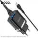 Адаптер мережевий Hoco Micro USB cable Ardent charger set N1 |1USB, 2.4A| (Safety Certified) Black - изображение 9