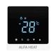 Програмований терморегулятор Alfa Heat Smart Wi-Fi Білий / для теплої підлоги - зображення 2