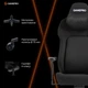Крісло ігрове GamePro GC925B Fabric Black - зображення 2