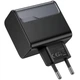 Мережевий зарядний пристрій Hoco CS75A Star Speed PD70W+QC3.0 (1USB-A/2C) Midnight black - зображення 3