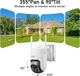 Вулична Wi-Fi камера спостереження Без бренду (2K 4MP, 2.4/5GHz) із сонячною панеллю 7W, 8000mAh - зображення 7