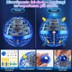 Летающий шар спиннер Без бренду, Игрушка-дрон с LED подсветкой, Вращение 360°, Синий - изображение 3
