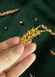 Брошка женская колосок Fashion Jewelry Желтая 20798 - изображение 2