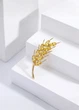 Брошка женская колосок Fashion Jewelry Желтая 20798 - изображение 4