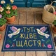 Килимок придверний з принтом Тут живе щастя - изображение 1