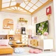 Конструктор румбокс с подсветкой Mini House вітальня DIY ляльковий будиночок нічник - зображення 5