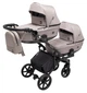 Коляска 2 в 1 для двойні Bair Kiwi DUO Soft BKD-455-1 капучино - зображення 2