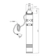 Насос глибинний шнековий Agua 4S QGD2,4-130-0,75 Hmax 130 м Qmax 40 л/хв P 750 Вт з вбудованим конденсатором - изображение 2