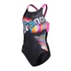 Купальник для дівчаток Arena Lit Logo Swimsuit V Back 164 см Чорний,рожевий (010690-590-164) - зображення 2