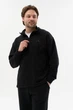 Мужской спортивный костюм Half Zip из плотной трехнитки петля кофта и штаны черный демисезонный L - изображение 2