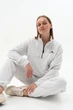Парные спортивные костюмы мужской и женский из плотной трехнитки петля кофта и штаны демисезонный Family Look серый меланж XL - изображение 11
