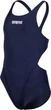 Купальник для дівчат Arena Team Swimsuit Swim Tech Solid хлоростійкий,128 см Темно-синій (004764-750-128) - зображення 3