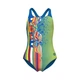 Купальник для девочек Arena Palette Swimsuit Swim Pro Back 164 см Салатовый, голубой (007918-608-164) - изображение 1