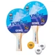 Набор для настольного тенниса Gewo Double-Fun 2 Bats 3 Balls Red/Black (1073-931053) - изображение 2