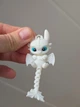 Брелок Дракон Лайт Фьюри Articulated Light Fury Dragon Keychain Белый 10 См 3Д Печать - изображение 3