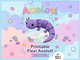 Фиджет Аксолотль Flexi Articulated Axolotl Фиолетовый 11 См 3Д Печать - изображение 4