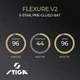 Ракетка для настільного тенісу Stiga Flexure V2 5 Star FL Black/Red (1073-931707) - зображення 8