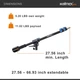 Штанга Walimex Pro з противагою 100-170 см Чорний Б/В k1 - зображення 4