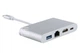 USB-hub Ewell USB 3.1 Type-C to HDMI / USB3.0 / Type-C /Ethernet, silver (EW158) - изображение 1