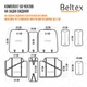 Комплект, 5D чехлы для сидений Beltex Sierra, grey BX90200 - изображение 13