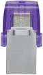 Флэш-накопитель Kingston DataTraveler microDuo 3C 64GB USB-A USB-C USB 3.2 OTG для смартфона ноутбука ПК (DTDUO3CG3/64GB) - изображение 3