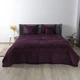 Покривало ТЕП "VELOUR"Бордо /Ромб круглий, 220x240 - зображення 1