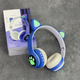 Бездротові Bluetooth навушники з вушками CATEAR BT5 з RGB підсвічуванням, вологозахищені, повнорозмірні Blue - зображення 4