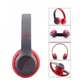 Беспроводные Bluetooth наушники с микрофоном Usams Wireless P47-BT5 складные, полноразмерные MP3, FM, microSD Red - изображение 2