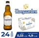 Упаковка пива HoeGaarden Witbier светлое нефильтрованное 4.9% 0.33 л x 24 шт (5410228149699_5410228141785) - изображение 1