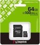 MicroSDXC Kingston 64 GB microSDXC Canvas Select Plus Gen3 A1 + SD-Adapter SDCS3/64GB - изображение 3
