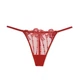 Комплект Victoria’s Secret модель Rosebud Dot Push-Up Bra +V-Trong Світло-бузковий з червоним 34B-XS - изображение 4