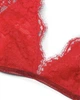Мереживний комплект Victoria’s Secret із колекції Dream Angel,декорований стразами,(Бюстгальтер-бралетт+трусики бразильяни)Червоний M - изображение 4