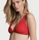 Мереживний комплект Victoria’s Secret із колекції Dream Angel,декорований стразами,(Бюстгальтер-бралетт+трусики бразильяни)Червоний M - изображение 8