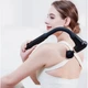 Ручной массажер для тела Fascial Gun 2000 мАч перкуссионный пистолет с 4 насадками для спины и шеи Черный - изображение 5