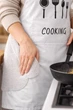 Фартук кухонный с полотенцами и карманом Cooking Szkoy серый - изображение 6